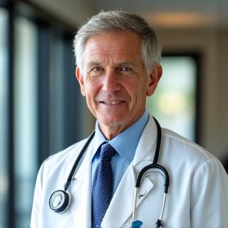 Dr. John Martin, a distinguished local New Orleans cardiologist, smiling professionally.