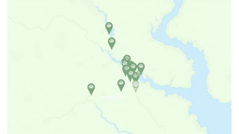 Map showing local New Orleans wellness vendor locations
